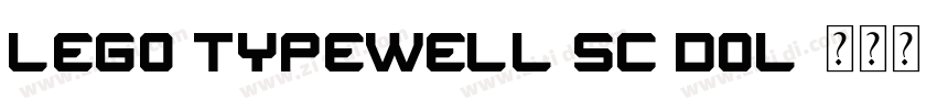 LEGO Typewell SC Bol字体转换